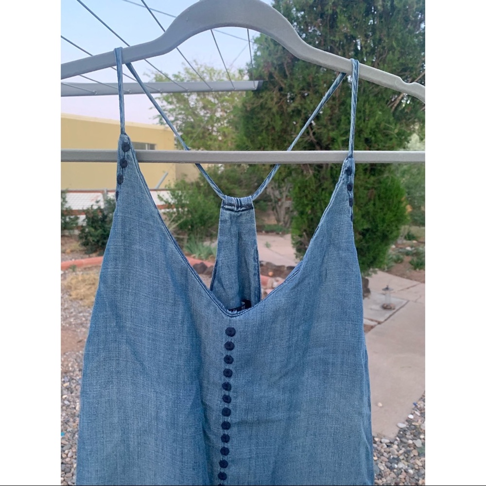 Velvet Heart Denim Dress - Picture 2 of 5